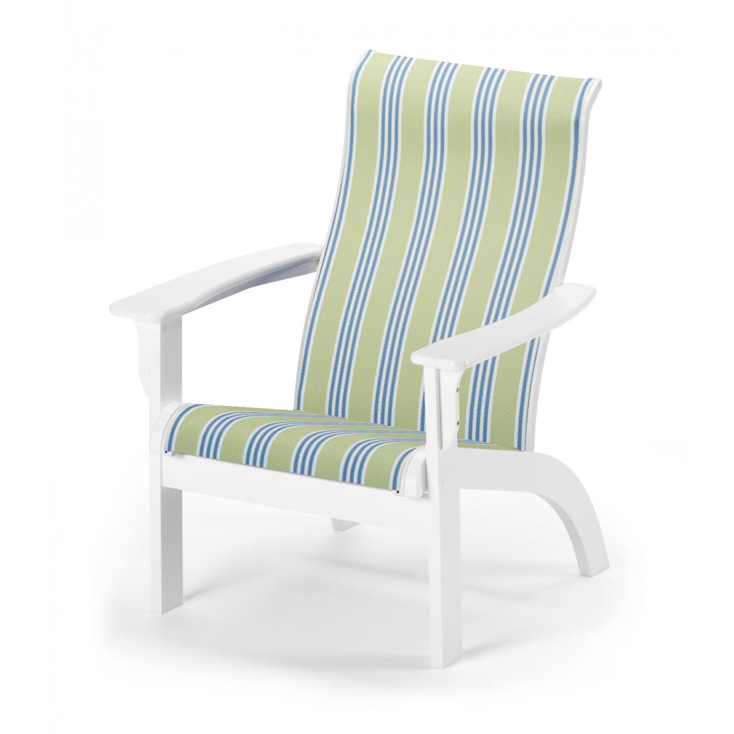 Adirondack MGP Outdoor Lounge Chair With Sling Seating By Telescope Casual - Limelite thumbnail