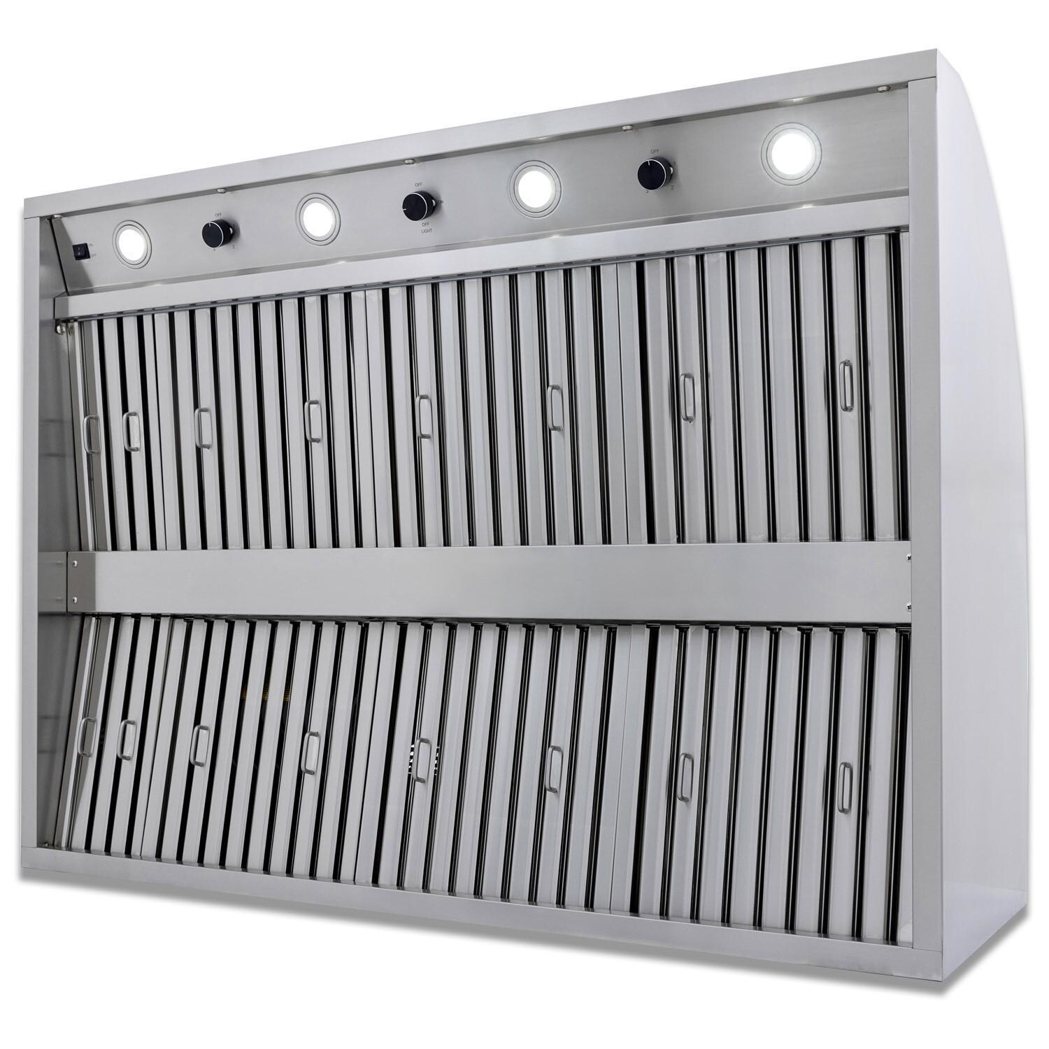 Blaze BLZ-48-VHOOD 48-Inch Stainless Steel Vent Hood - 2000 CFM - Angled Vent - Detail thumbnail