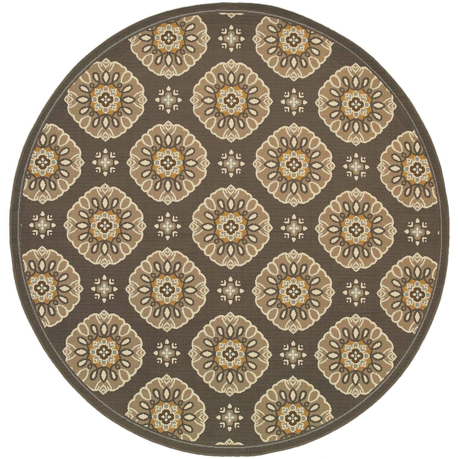Oriental Weavers Bali 7.10 Ft. Round Indoor/Outdoor Rug - 5863N thumbnail