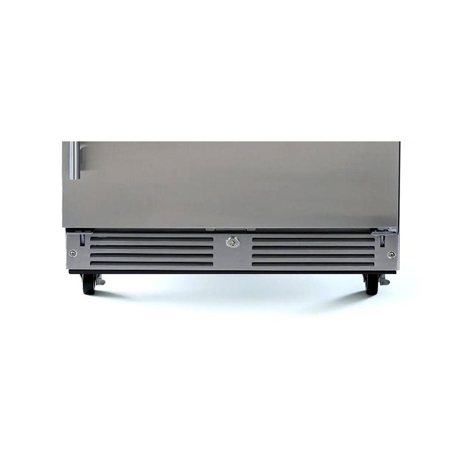 XO Appliance XOU24ORSR 24-Inch 5.7 Cu. Ft. Solid Stainless Steel Refrigerator - Right Hinge - Legs - Detail thumbnail