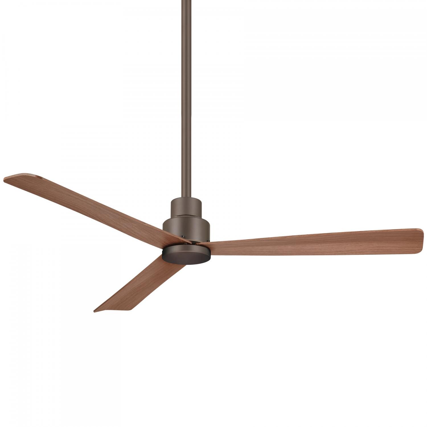 Minka-Aire Simple 52-Inch 3-Blade Ceiling Fan in Oil Rubbed Bronze Finish W/ Medium Maple Blades - F787-ORB