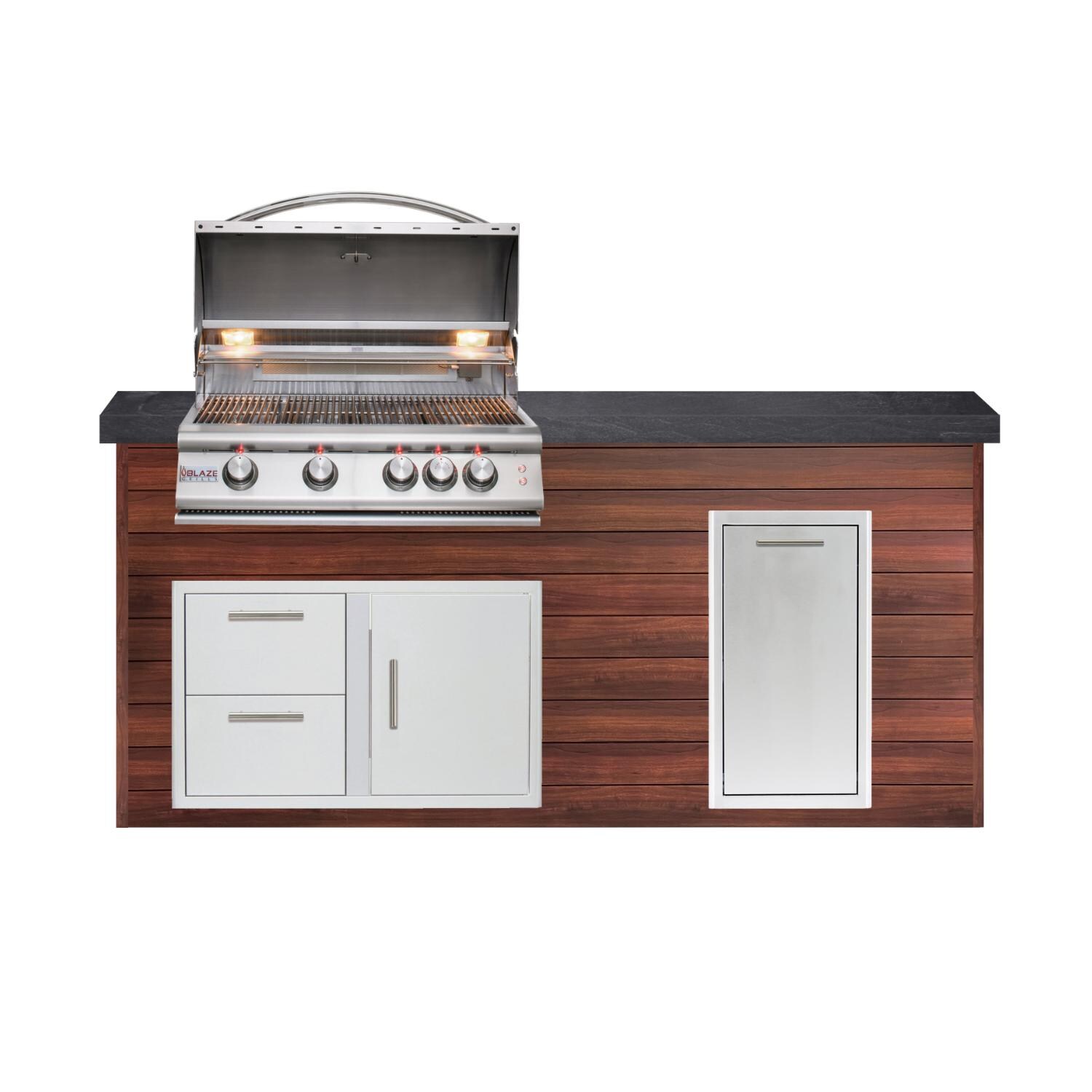 BBQGuys Signature 6ft Luxury Outdoor Island W/ Blaze Premium LTE 32