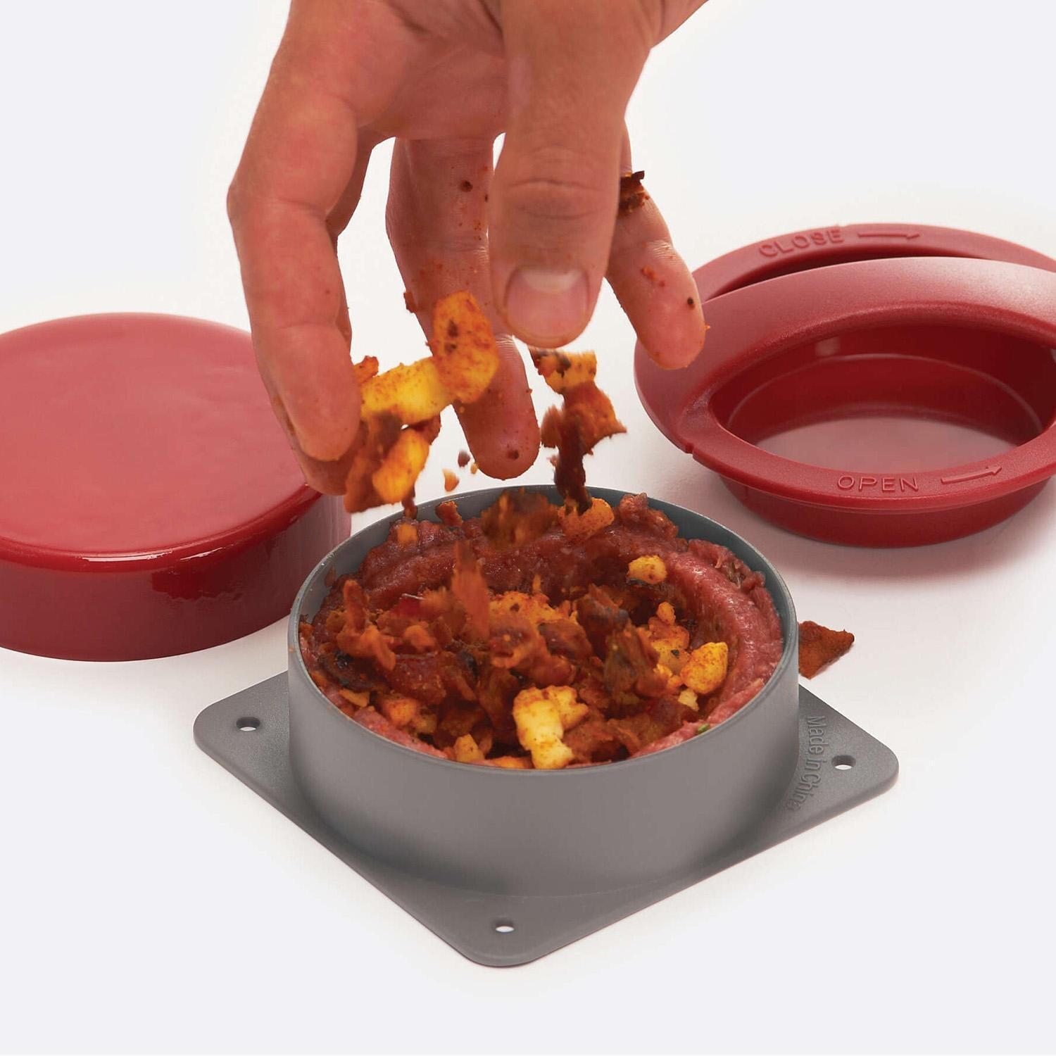 GrillPro Stuffed Burger Press - 24795 - Filling - White Background thumbnail