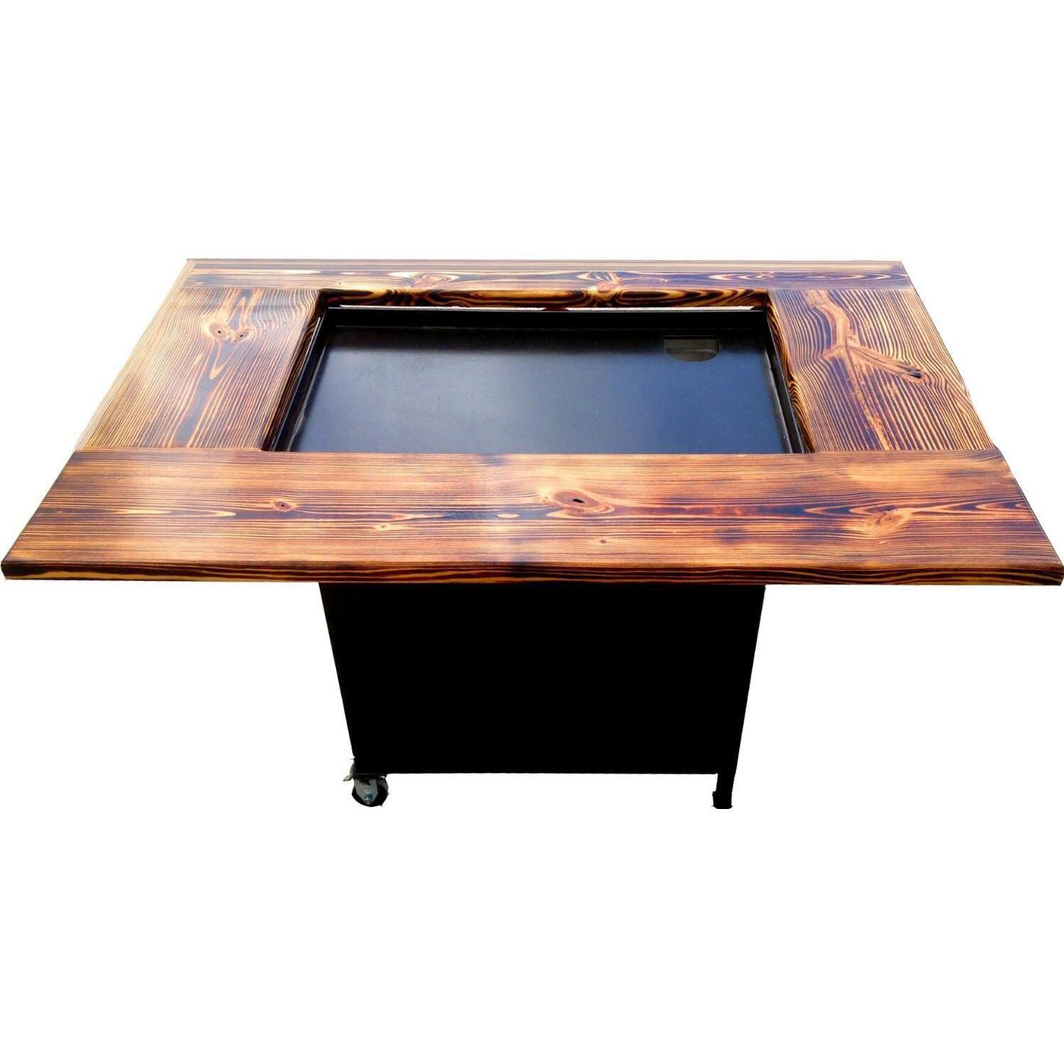 Backyard Hibachi BH-TorchedSteel Flattop Propane Gas Grill - Torched Steel - Alternate View thumbnail