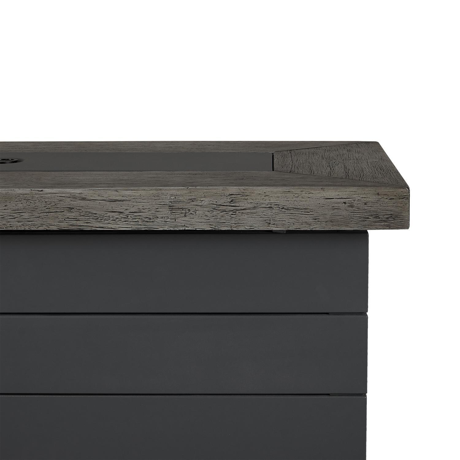 Lakeview Outdoor Designs SC-1680LP-GRY Bocage 48-Inch Rectangle Propane Gas Fire Table - Detail thumbnail