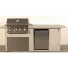 Lion Resort Q 7 Piece BBQ Island With Lion L75000 32-Inch Propane Gas Grill image