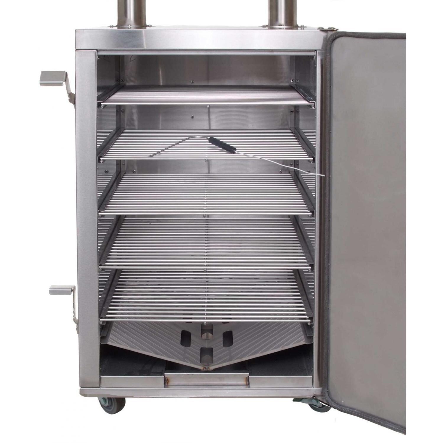 Fire Magic Charcoal BBQ Meat Smoker - Open View thumbnail