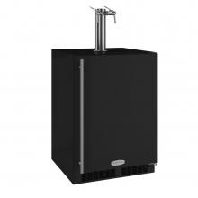 Marvel 24-Inch 5.7 Cu. Ft. Right Hinge Built-in Twin Tap Wine Dispenser - Black - ML24BNS2RB