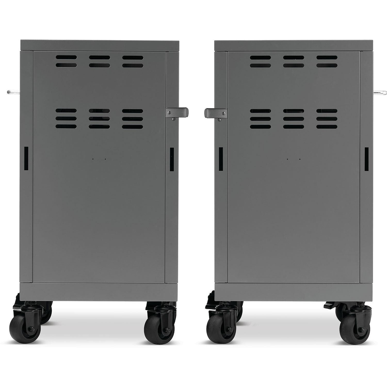 Napoleon 68003 Prestige 2 Pc Grill Storage Cabinet Carts - Both Carts - Rear View - White Background thumbnail