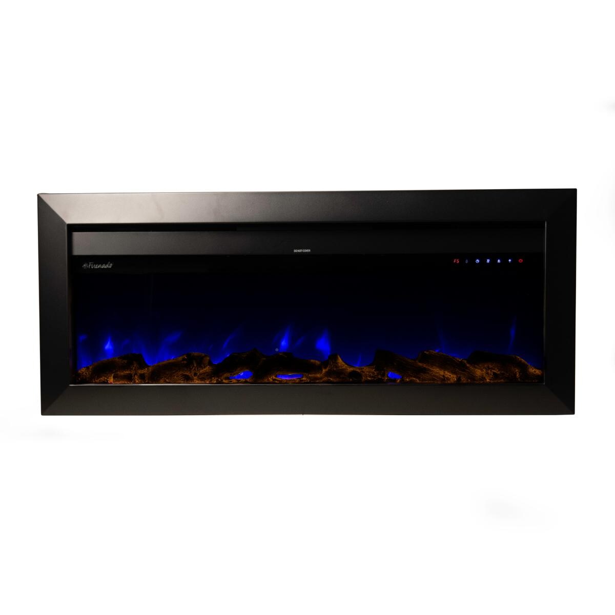 Firenado 50-Inch Built-In Electric Fireplace - FN-50-BIF - Blue Flame & Orange Logs thumbnail