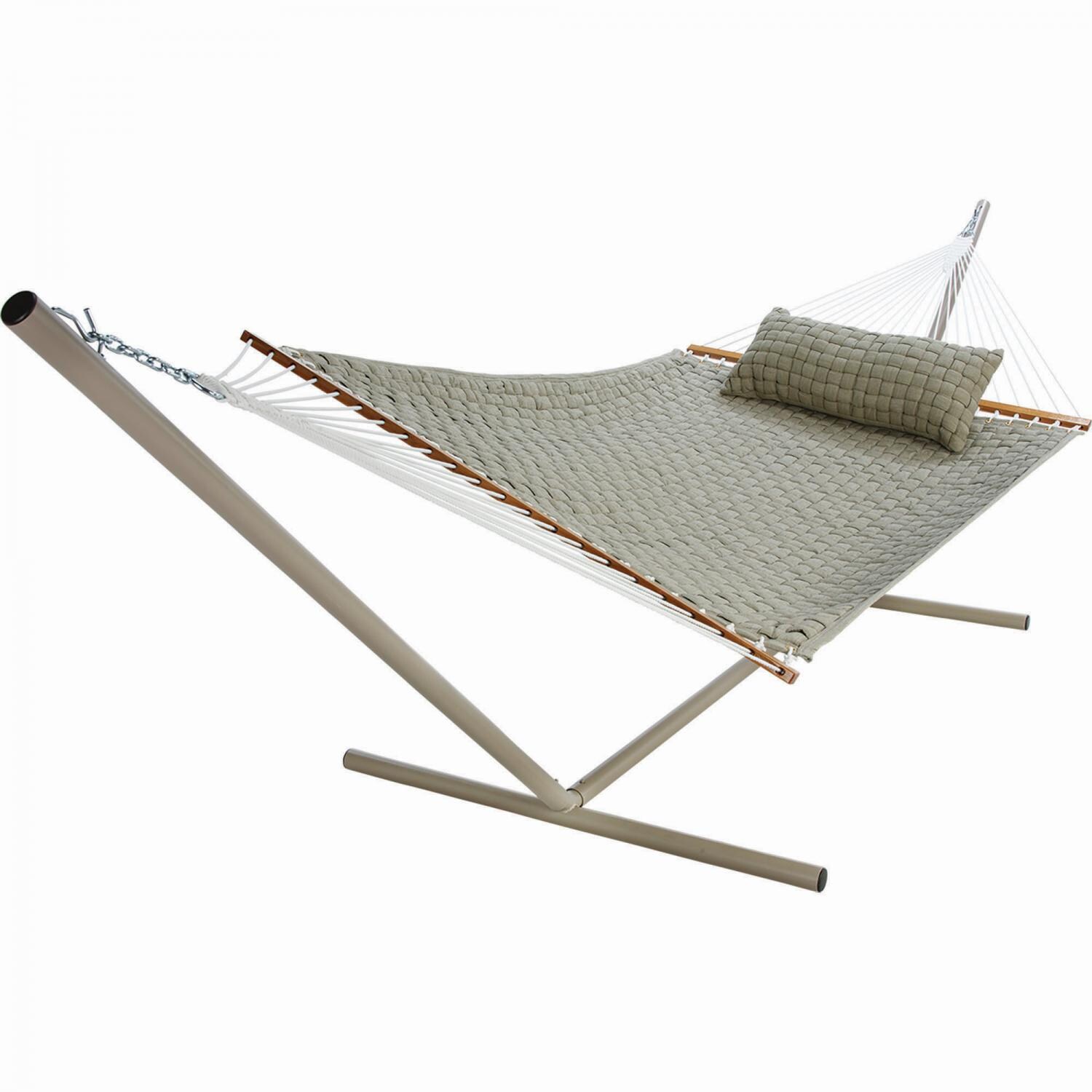 Pawleys Island QWEAVEFLAX Large SoftWeave Hammock - Flax (Pillow Not Included) thumbnail