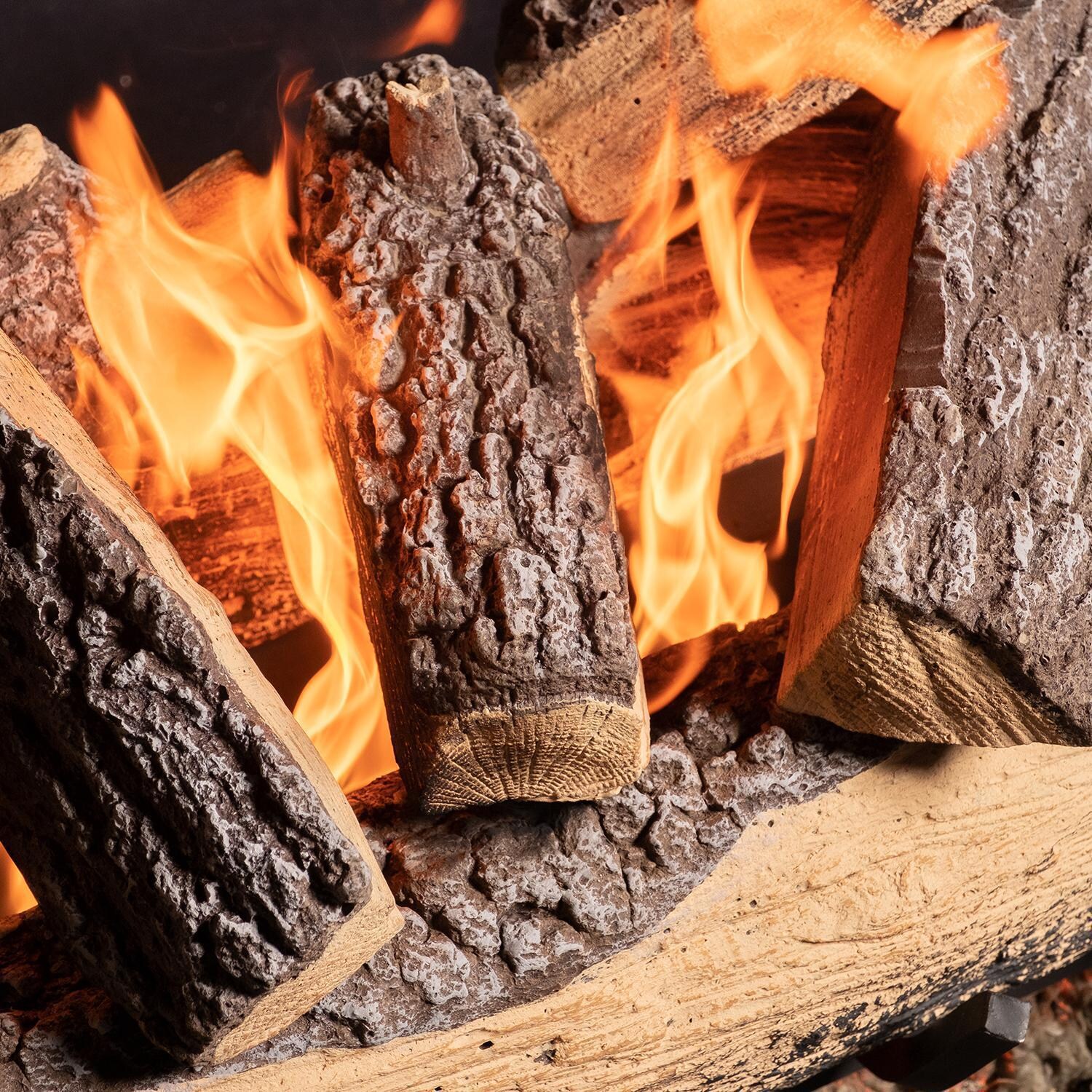 BBQGuys Grand Mountain Split Oak Log Set - Detail thumbnail