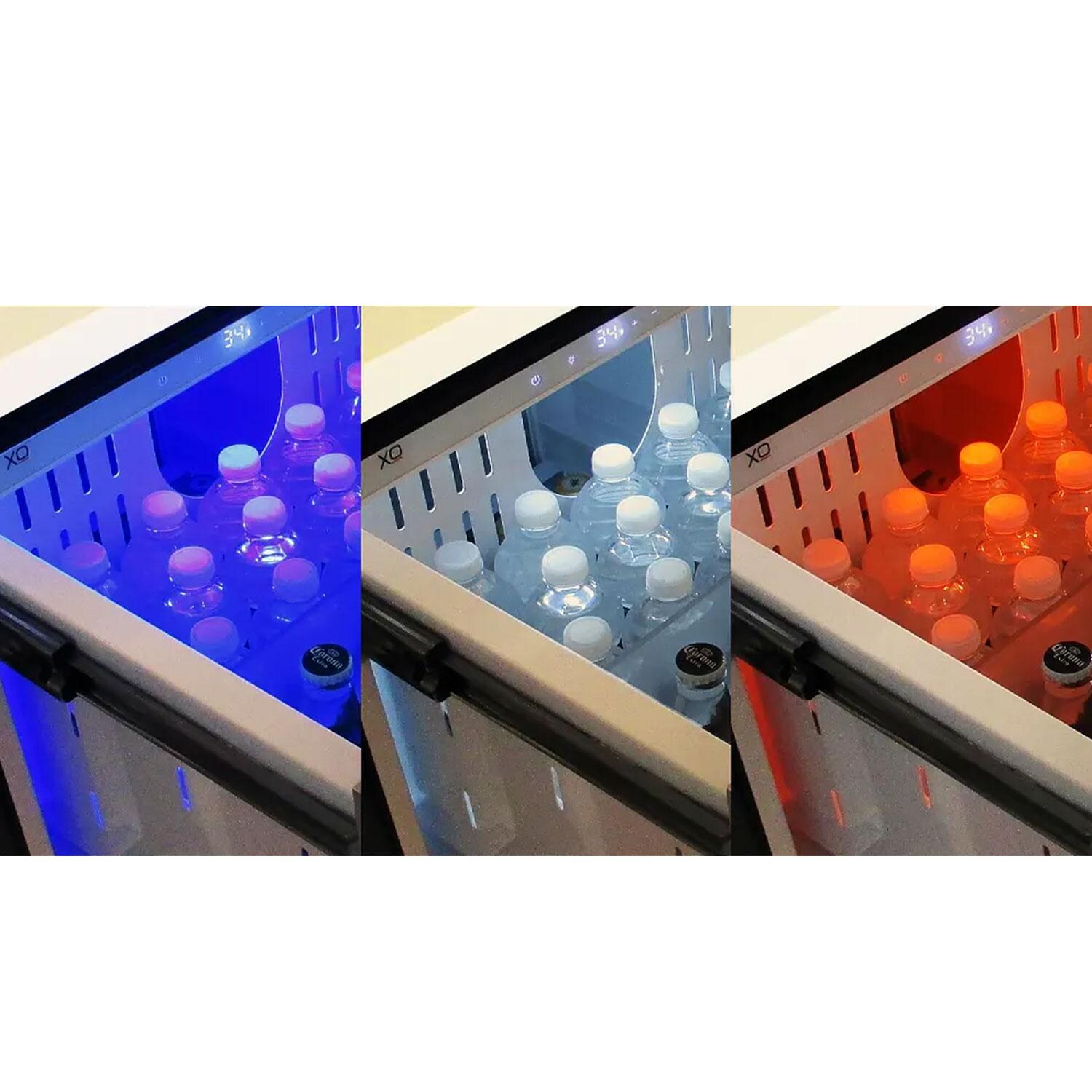 XO Appliance XOU24ORDS 24-Inch 5.3 Cu. Ft. Stainless Steel Refrigerator Drawers - Tri-Color LED Lighting - Detail thumbnail