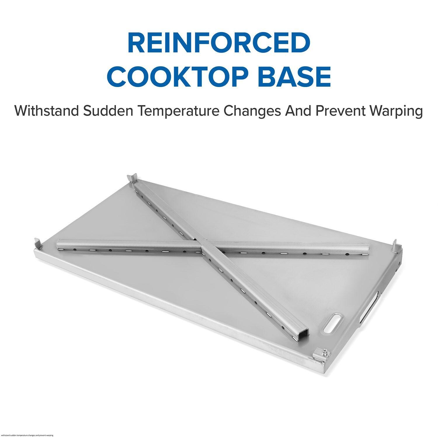 Napoleon F36FTPMK Freestyle 36-in 4 Burner Propane Flat Top Grill w/ Cooktop - Cooktop Base Feature - Detail thumbnail