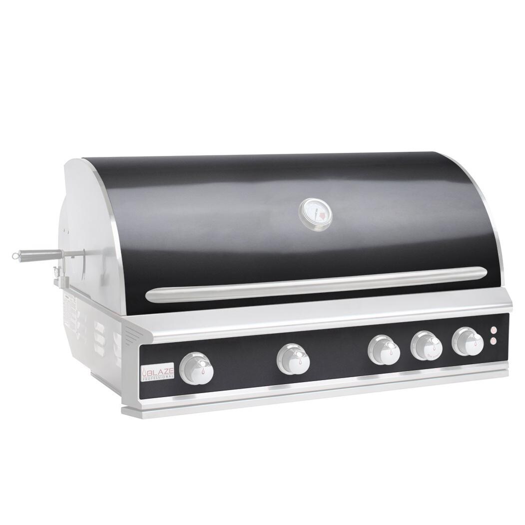Blaze 4 Burner Professional LUX Grill Skin & Control Panel Cover - Black - BLZ-4PROSK-BLK image