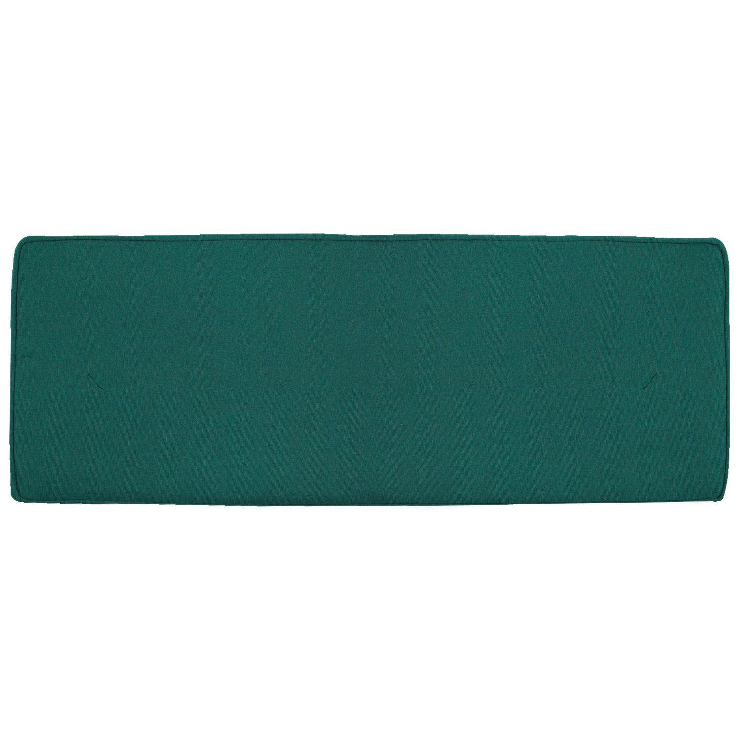 Sunbrella Canvas Forest Green Medium Outdoor Replacement Bench Cushion W/ Piping By UltimatePatio.com thumbnail