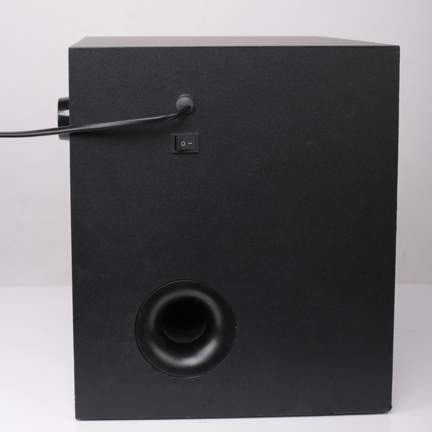 Amantii Cube 20-Inch Three Sided Freestanding Electric Fireplace W/ Speaker Base - Indoor/Outdoor - Speaker Power Switch thumbnail