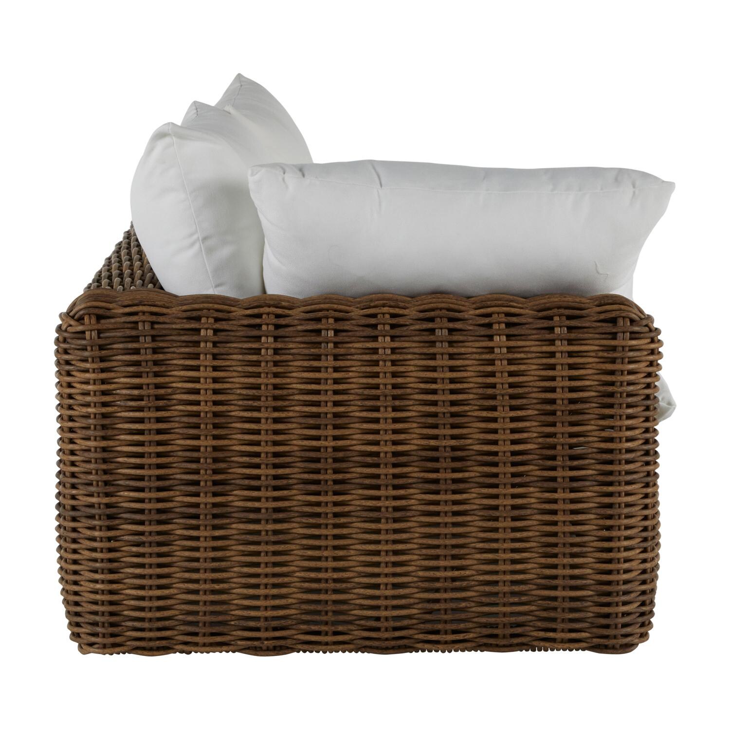 Summer Classics 339282+C774F664N Montecito Woven Left Arm Facing Loveseat - Left Side View thumbnail