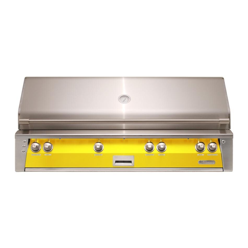 Alfresco Grills ALXE-56BFG-NG-S1023 Alfresco ALXE 56-Inch Built-In Natural Gas All Grill With Sear Zone And Rotisserie in Traffic Yellow thumbnail