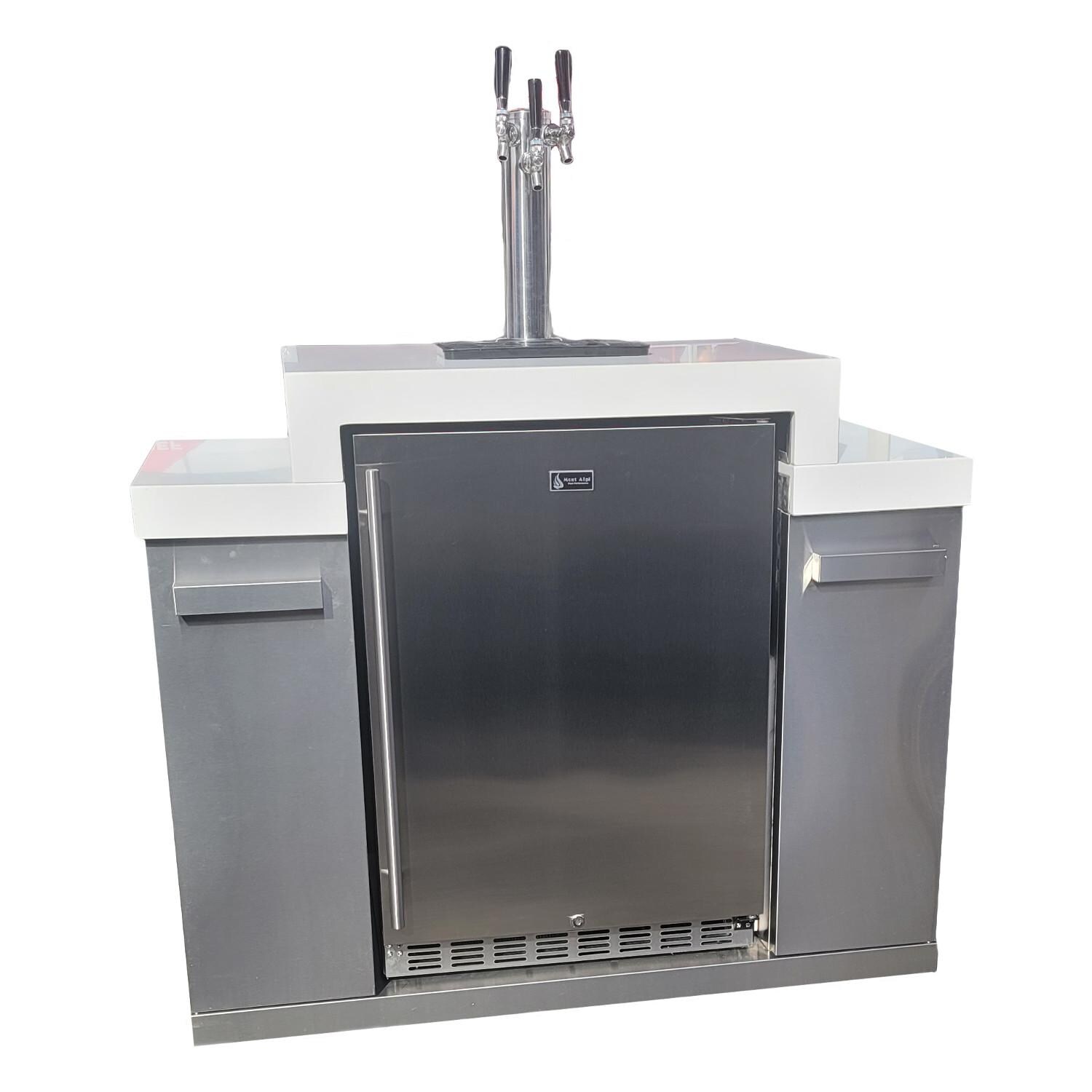 Mont Alpi Outdoor Rated Triple Tap Kegerator Cabinet Module - MA-KEG image