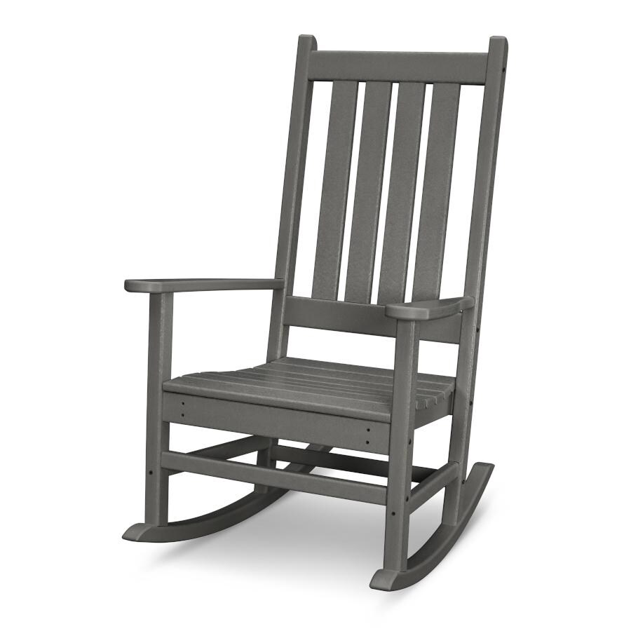 POLYWOOD Vineyard Porch Rocking Chair in Slate Grey image