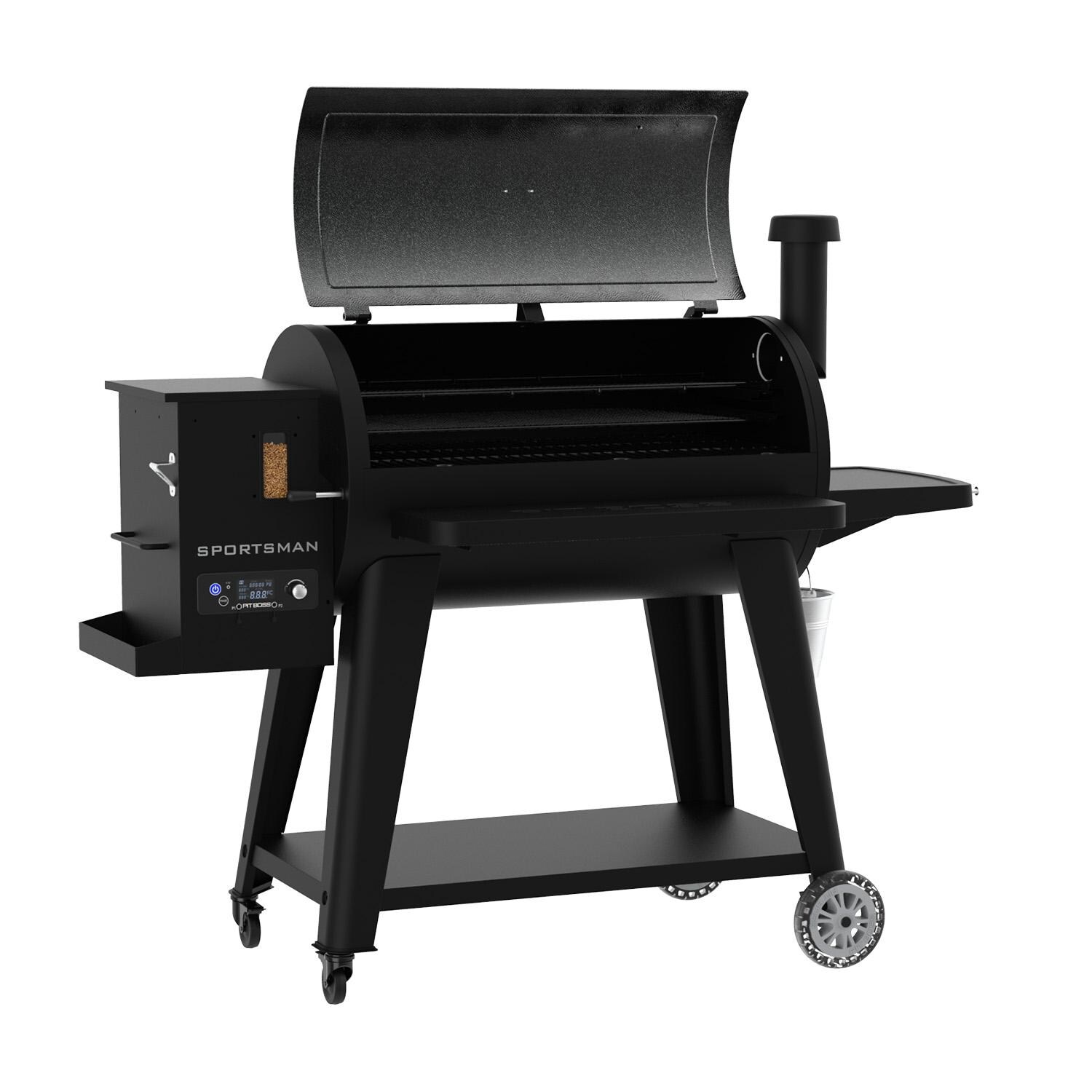 Pit Boss 11107 Sportsman 1100 Pellet Grill w/ WiFi - Open - White Background thumbnail