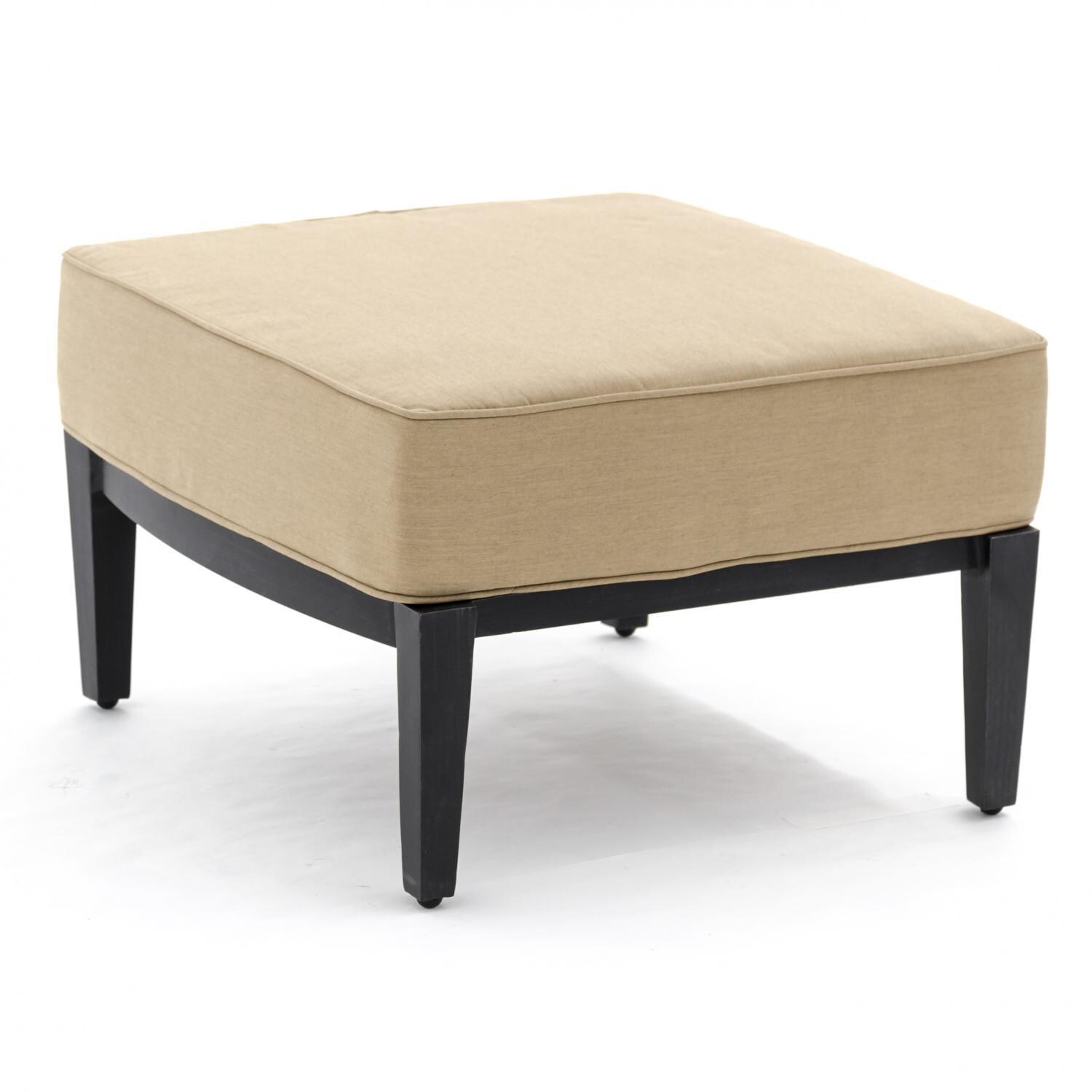 St. Charles Cast Aluminum Patio Ottoman By Lakeview Outdoor Designs