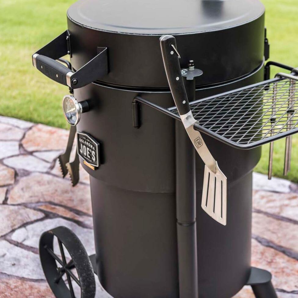 Oklahoma Joe's 7826131R06 Blacksmith 2 Pc Spatula & Tong Set - Spatula Hooked - Lifestyle thumbnail