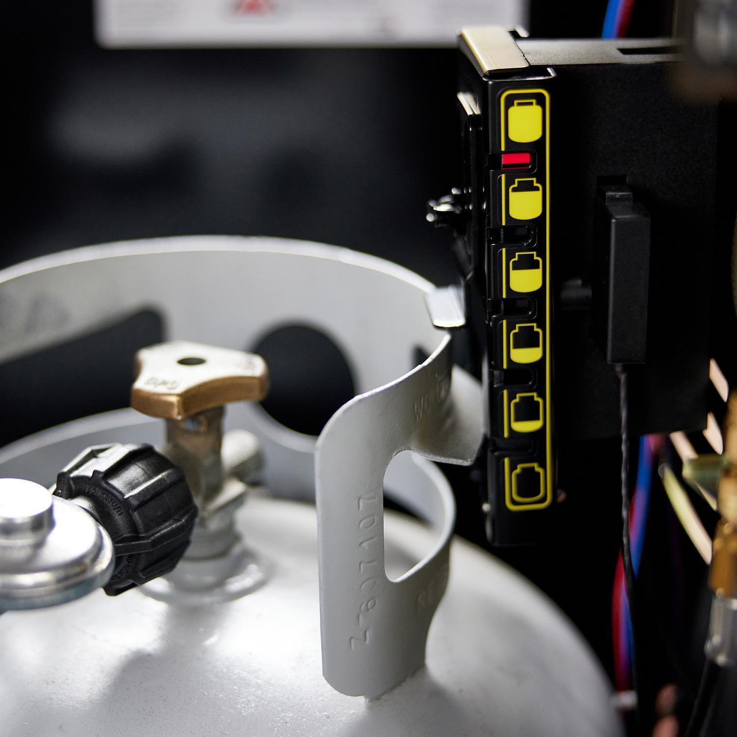 Weber Spirit 46502401 SX-315 Freestanding Propane Gas Smart Grill - Stainless Steel - Propane Tank Hook - Detail thumbnail