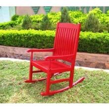 International Caravan Tessa Wood Patio Rocker - Red