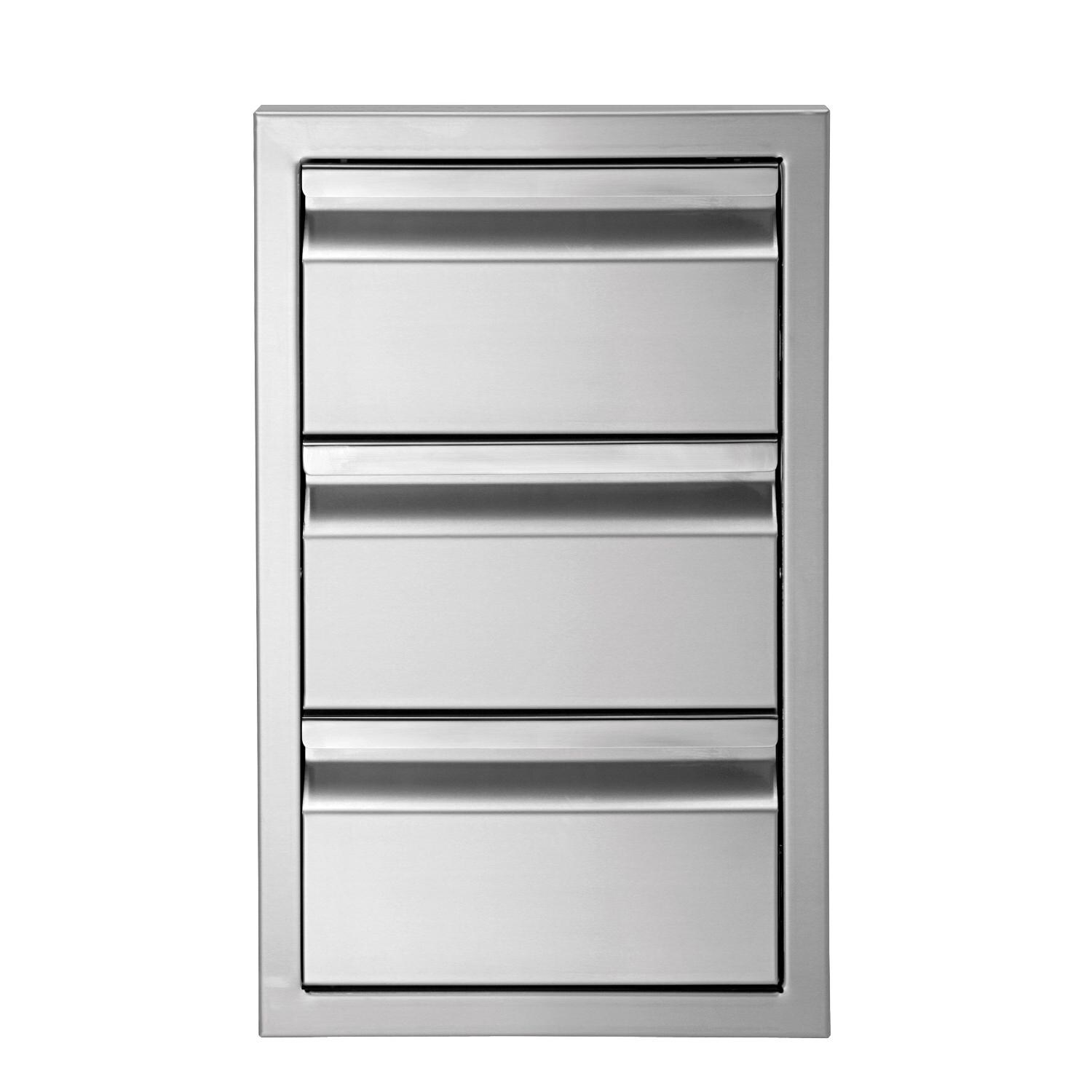 Twin Eagles 13-Inch Stainless Steel Triple Access Drawer - TESD133-B thumbnail