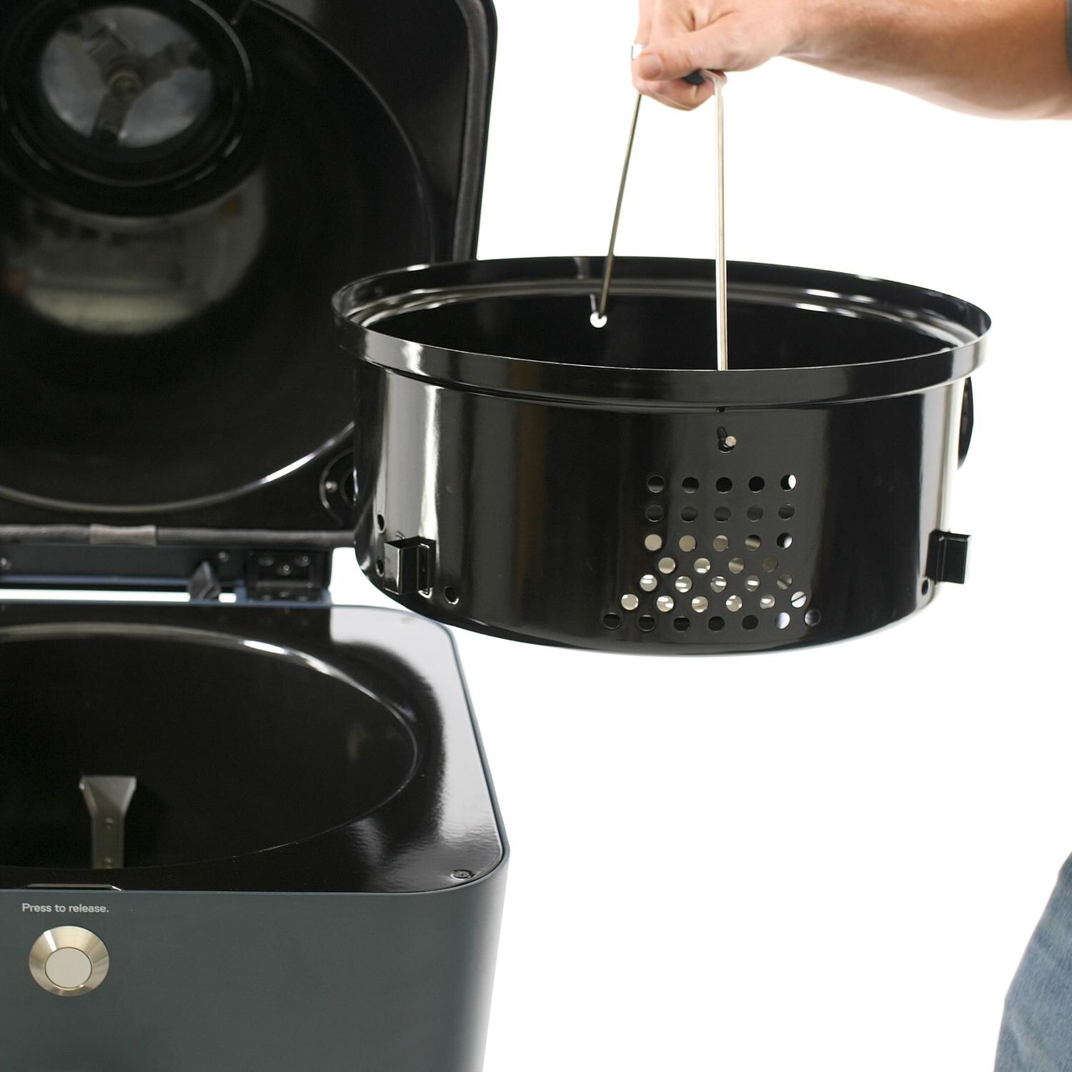 Everdure By Heston Blumenthal 4K 21-Inch Charcoal Grill & Smoker - Charcoal Bucket thumbnail