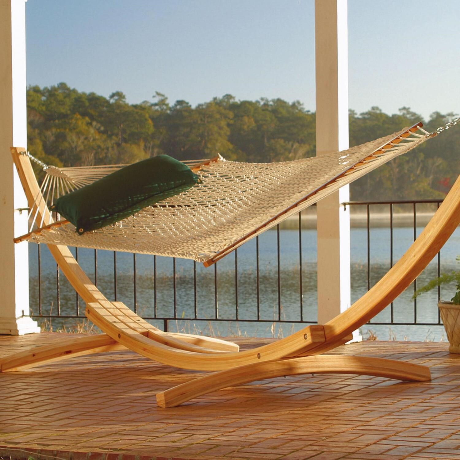 Pawleys Island SAR-2 Roman Arc Cypress Hammock Stand thumbnail