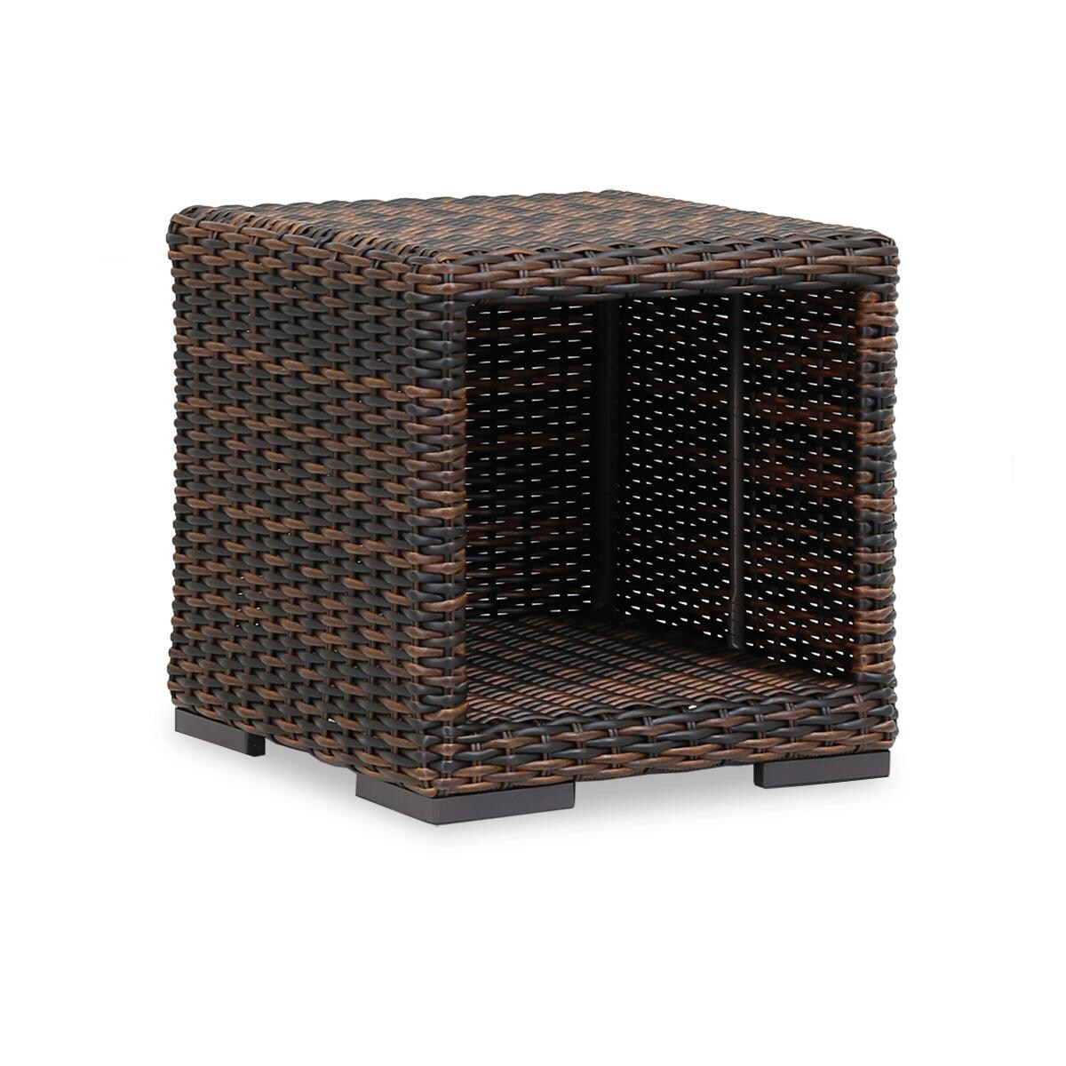 Montecito 22 Inch Square Wicker Patio End Table By Sunset West thumbnail