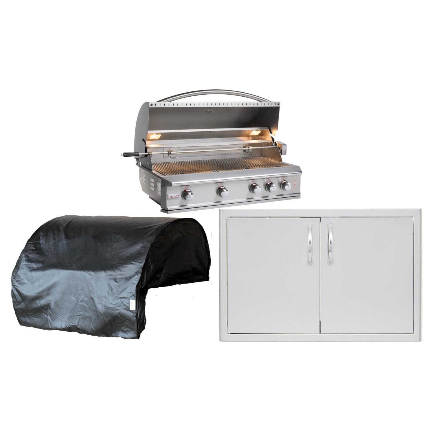 Blaze Professional LUX 3-Piece 44-Inch Propane Outdoor Kitchen Package - White Background thumbnail