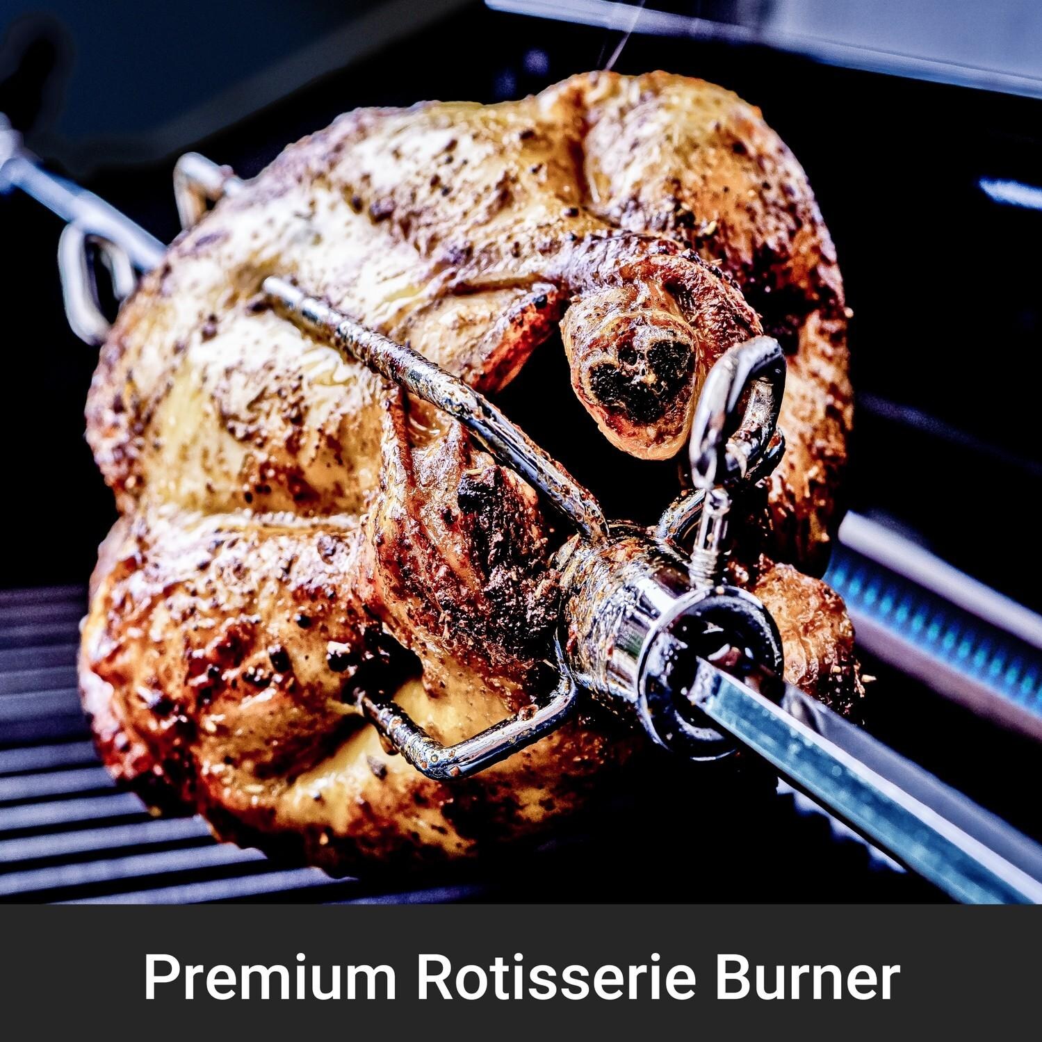 Broil King 689244 Regal Q 690 Pro IR Propane Grill - Premium Rotisserie Burner - Detail thumbnail