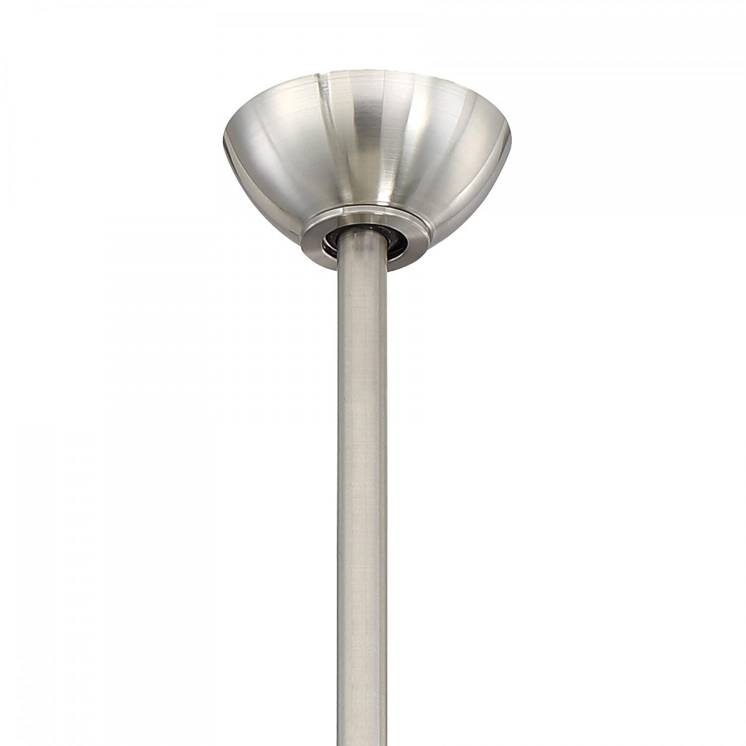 Minka-Aire F477L-BNW Concept I Wet 58-Inch 3-Blade Ceiling Fan in Brushed Nickel Wet Finish w/ Silver Blades & White Opal Glass - Downrod thumbnail