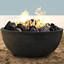 Prism Hardscapes Moderno I 39-Inch Natural Gas Fire Bowl - Ebony - PH-400-2NG