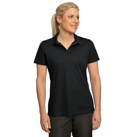 Polo-Tek Ladies Micropique Sport-Wick Polo Shirt 4XL - Black
