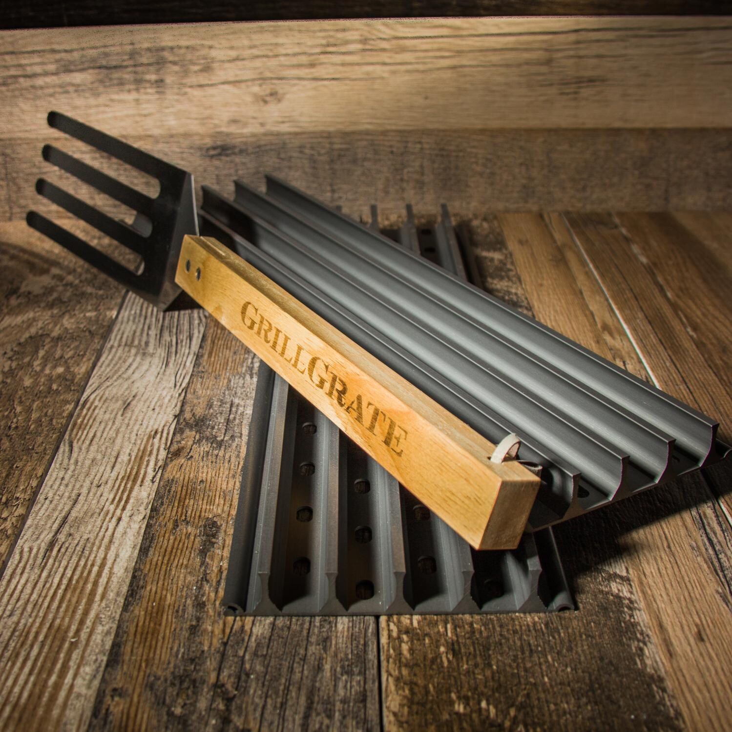 GrillGrate 19.25-Inch Inch Hard Anodized Aluminum Grill Surface Set - Alternate View thumbnail