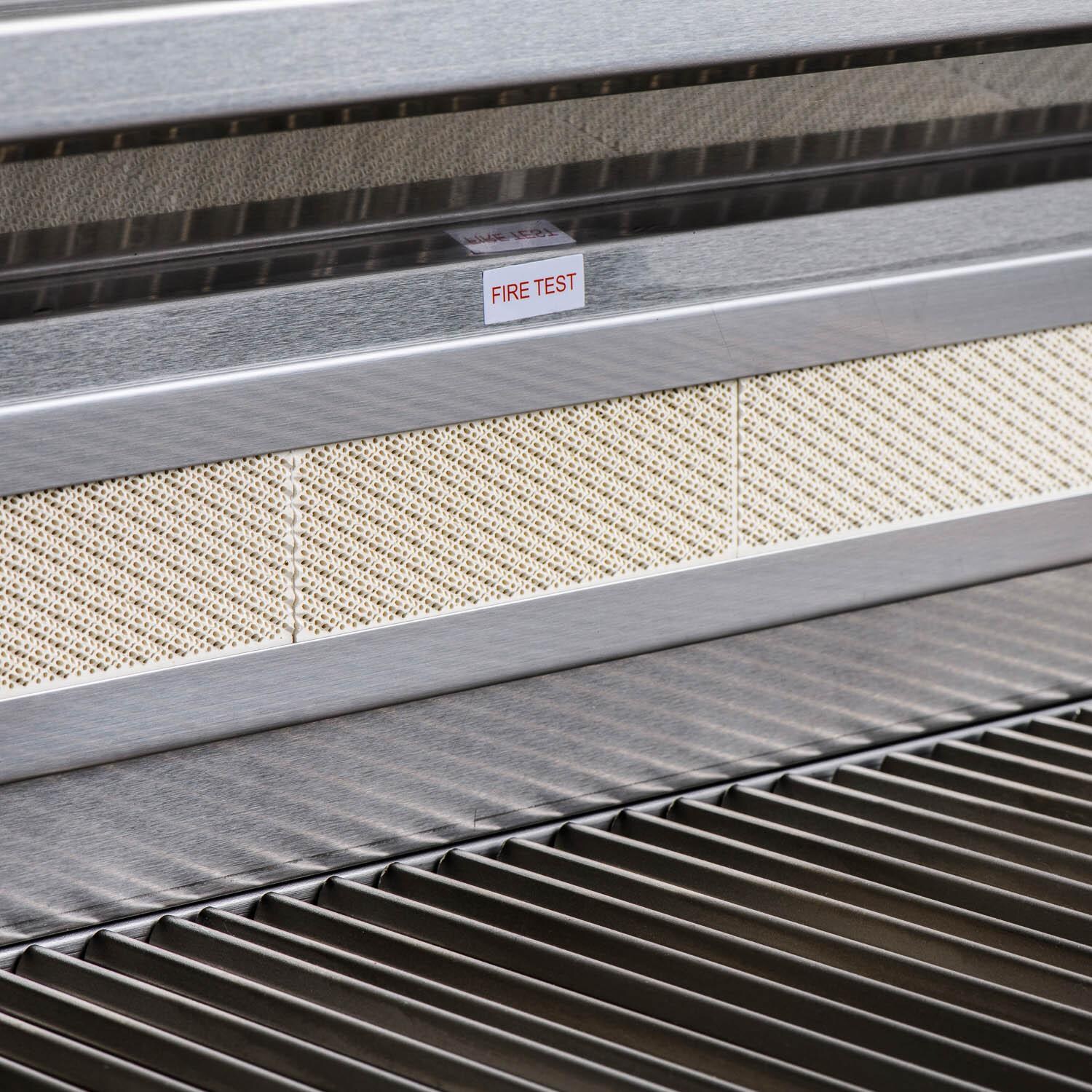 Blaze - BLZ-5LTE2-NG - Premium LTE 40-Inch 5-Burner Built-In Natural Gas Grill - Rear Rotisserie Burner Closeup thumbnail