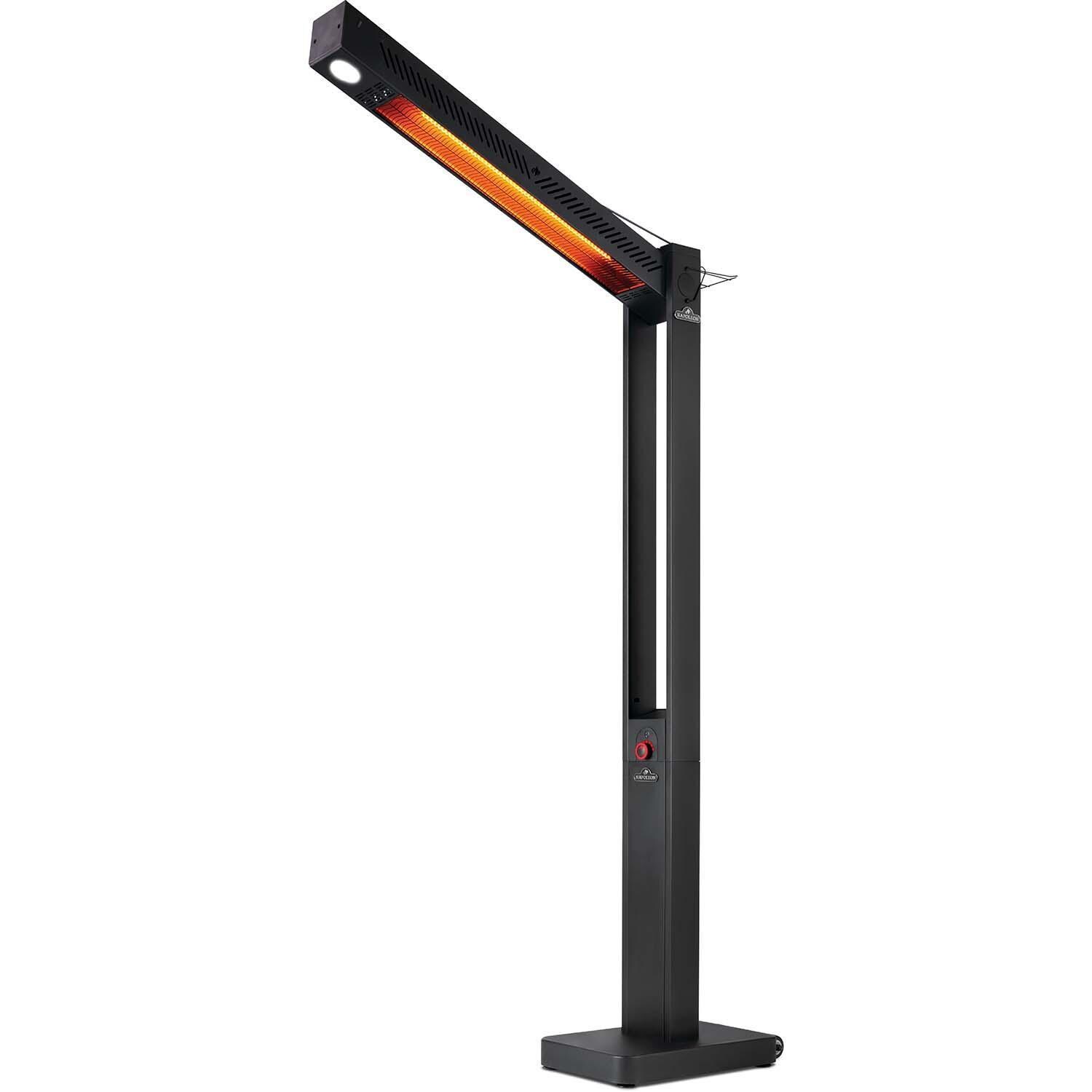 Napoleon NEOFV80IH Phantom Freestanding 1500W Electric Infrared Patio Heater - Angled - White Background thumbnail