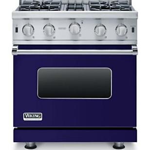 Viking Professional 30-Inch Open Burner Natural Gas Range - Cobalt Blue - VGIC53014BCB thumbnail