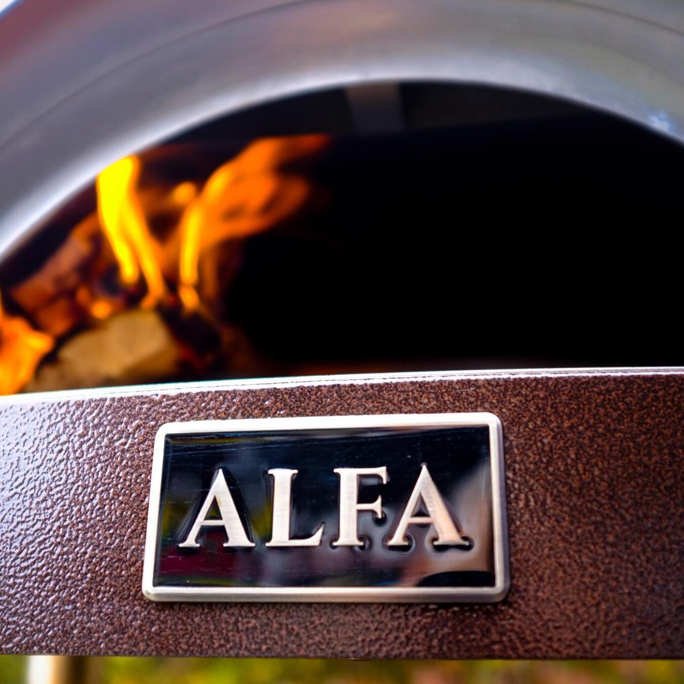 Alfa FXMD-S-LRAM Nano 23-Inch Countertop Wood-Fired Pizza Oven - Alfa Badge thumbnail