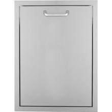 BBQGuys.com Kingston Series 20-Inch Roll-Out Double Stainless Steel Trash / Recycling Bin
