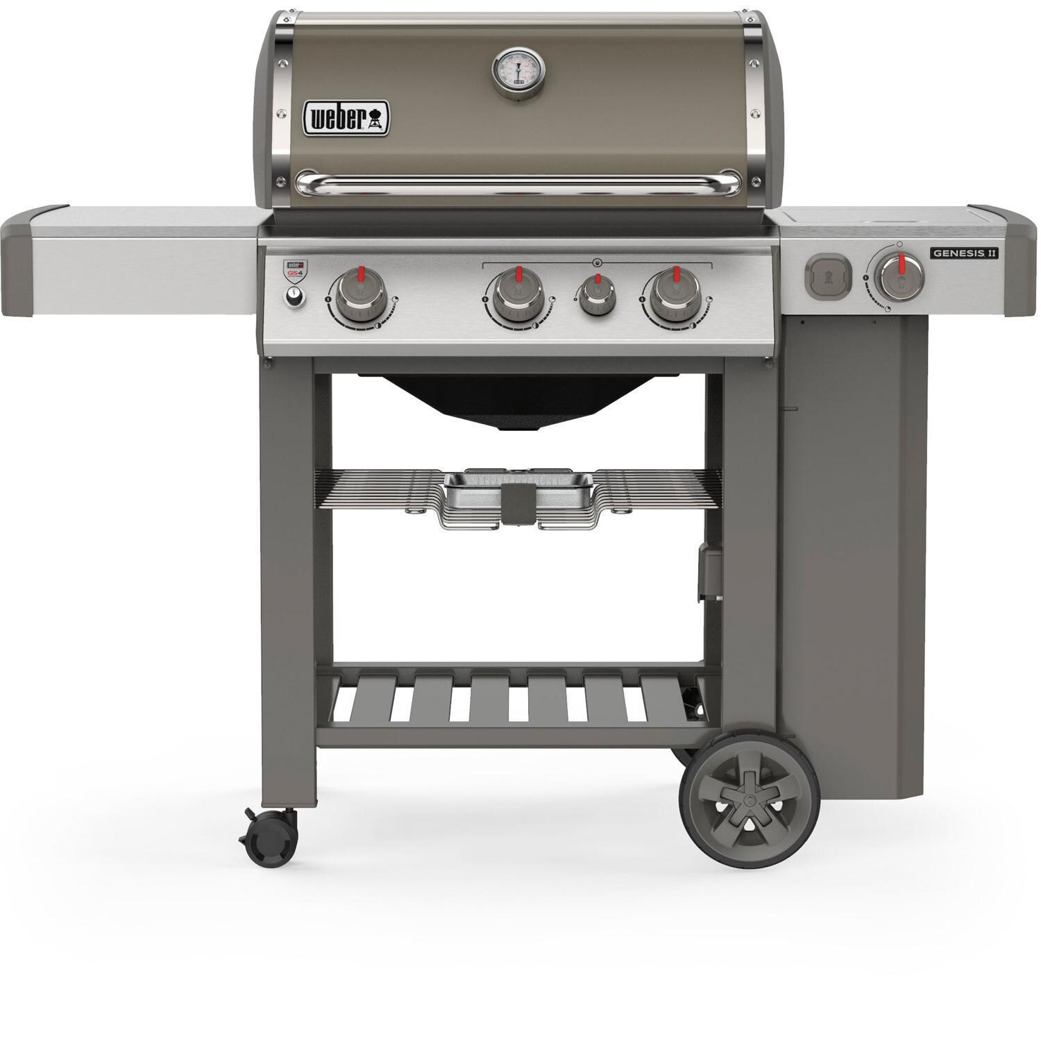 Weber Genesis II E-330 Propane Gas Grill with Sear Burner & Side Burner - Smoke - 61052001