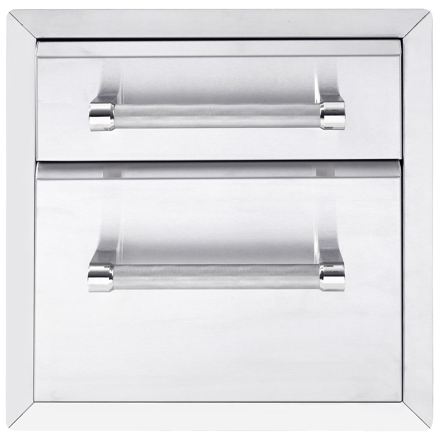 KitchenAid 18-Inch Stainless Steel Double Access Drawer - Small Top Drawer - 780-0017