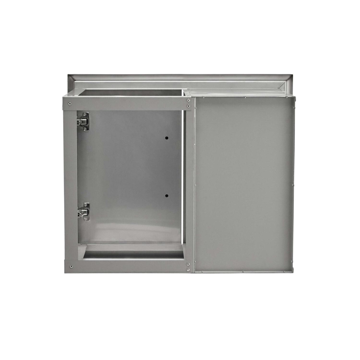 Coyote Outdoor Living C3-CD2DC31 31 Inch Double Door & Drawer Combo - Back - White Background thumbnail