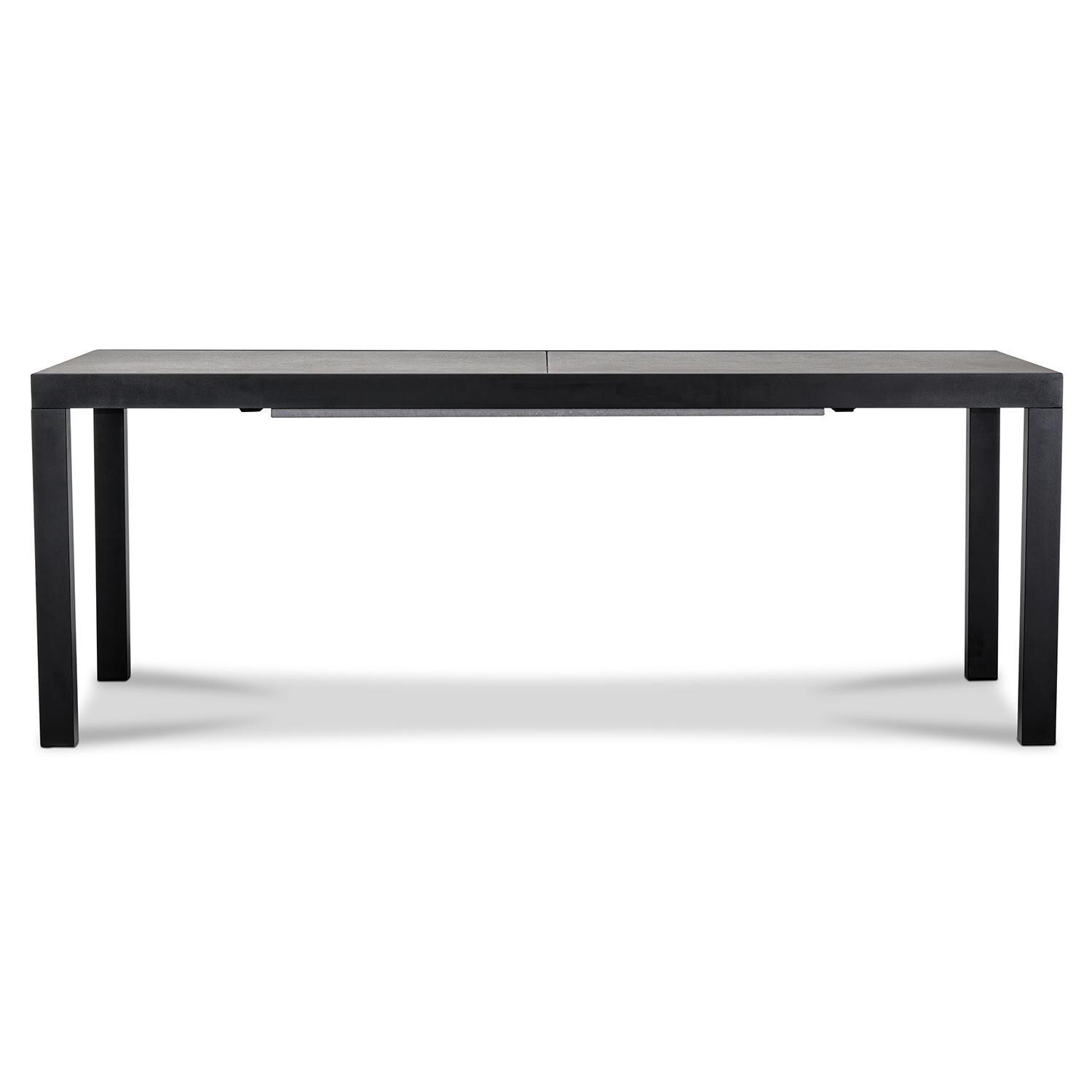 Calm Bay 13 Pc Extendable Dining Set in Black/Canvas Charcoal by Lakeview - Table - White Background thumbnail