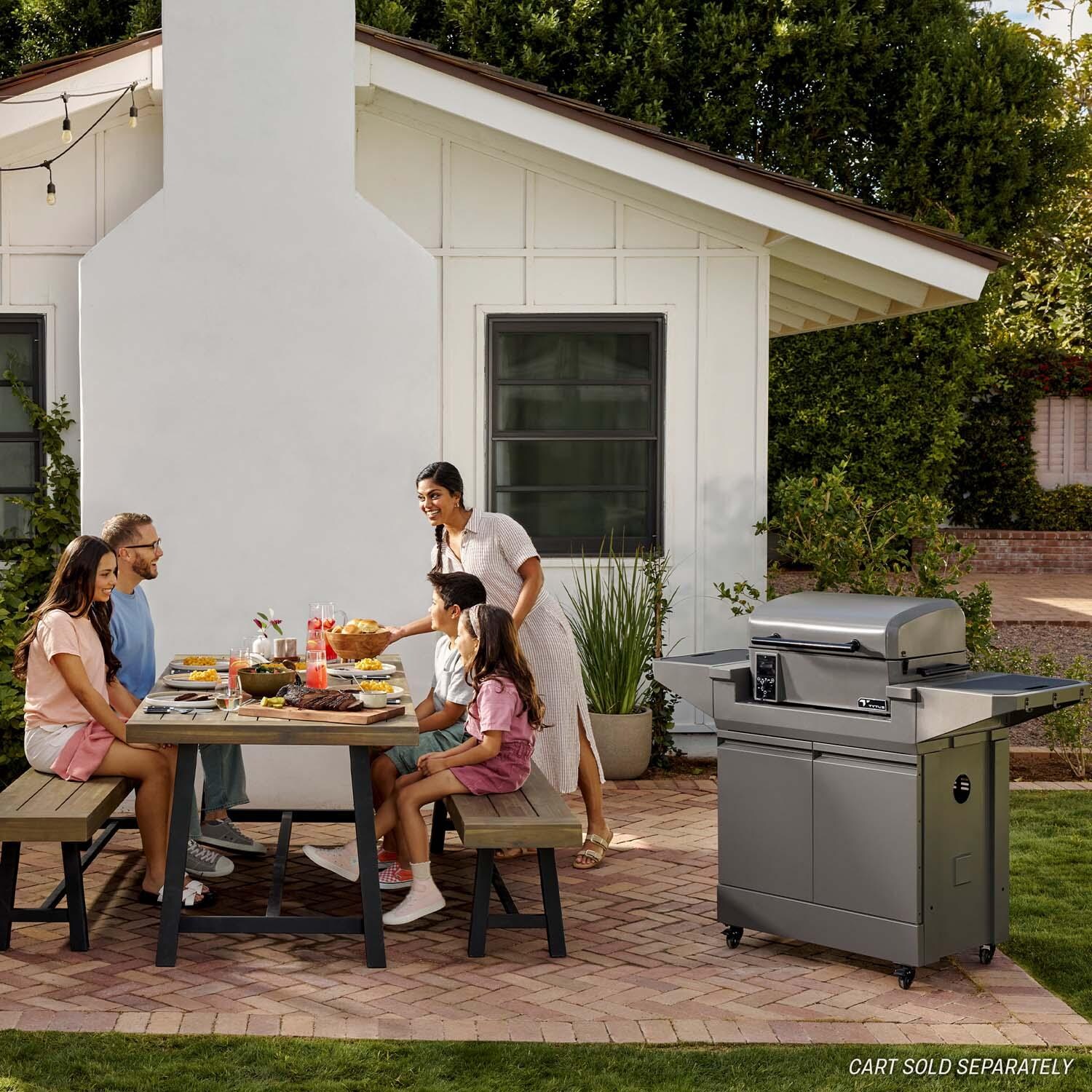 TYTUS TDT-GHS-SMOK Emberwood Pellet Smoker - Eating w/ Family - Lifestyle thumbnail